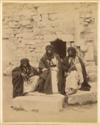 (MIDDLE EAST) Album containing over 70 scenic photographs, including colorful scenes of  Constantinople,
